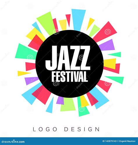Jazz Festival Logo Template Colorful Creative Banner Poster Flyer