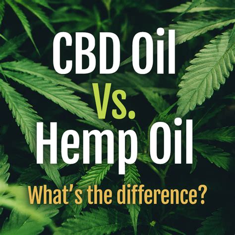 Cbd Oil And Hemp Oil Whats The Difference Cannica