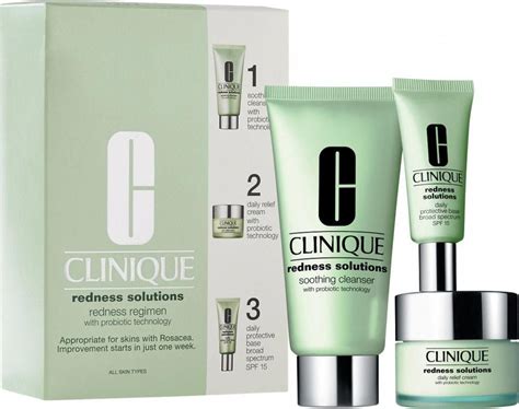 Clinique Redness Solutions Redness Regimen Helps Calm And Comfort Skin