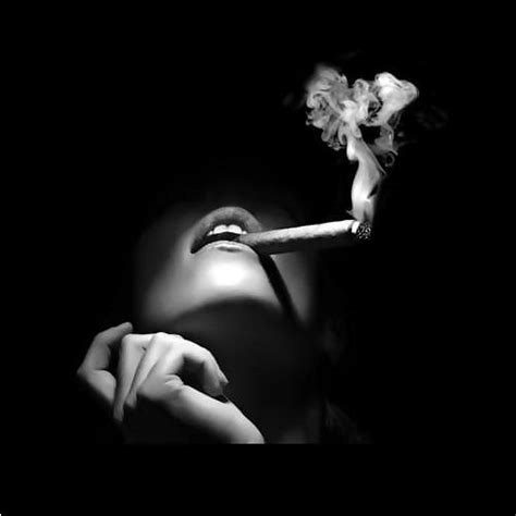 Smoke Cigarette Smoking Shadow Silhouette Dark Seductive Girl