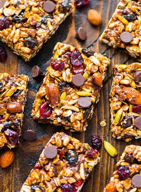 Trail Mix Peanut Butter Granola Bars No Bake Well Plated By Erin