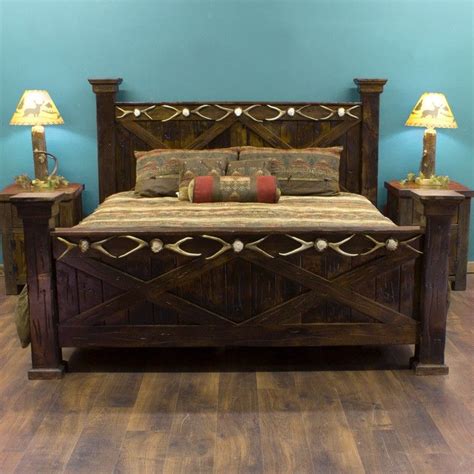 The 25 Best Rustic Bed Frames Ideas On Pinterest Rustic Wood Bed