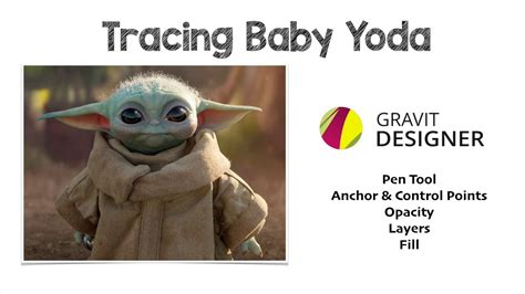 How To Trace Baby Yoda Using Gravit Designer Carp 3 Technology In