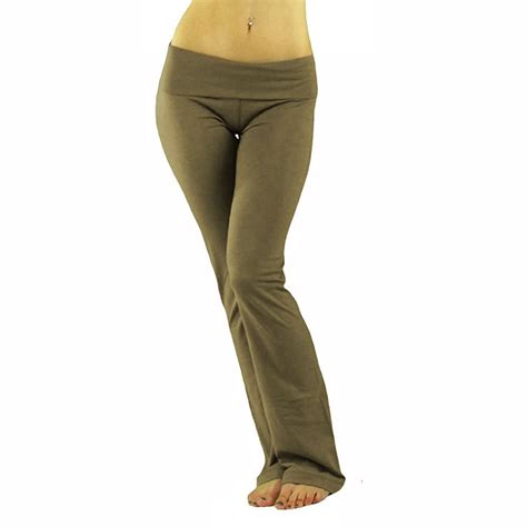 Tobeinstyle Womens Low Rise Sweatpants W Fold Over Waistband Ebay