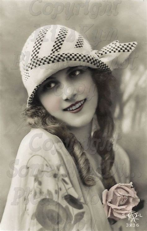 Flapper Beautiful Woman Vintage Photo Digital By Msalisemporium 2 50 Vintage Photography