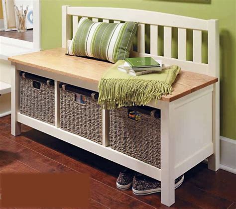 Ottomans and benches can add a lot of style and functionality to any room. Mudroom storage bench design from Woodsmith magazine | Living room bench, Mudroom storage bench ...