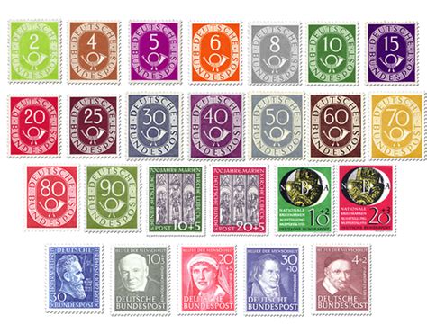Außerdem finden sie hier news zum thema besonders wertvolle und teure. Briefmarken Jahrgang Deutschland 1951 postfrisch oder ...