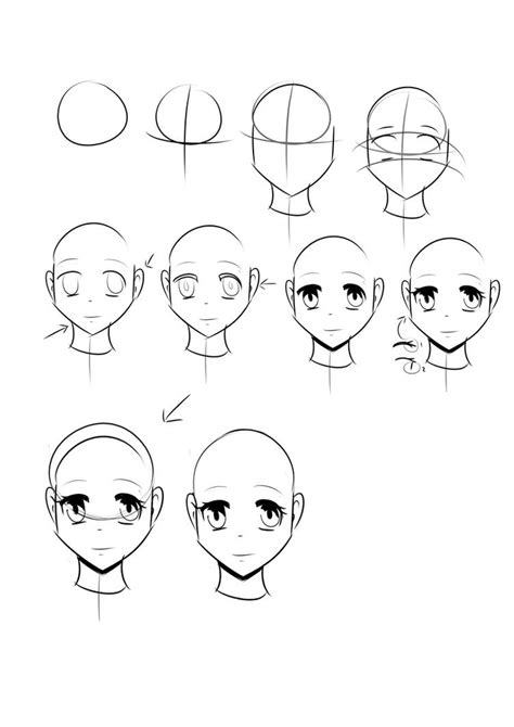 Tutorial Basic Manga Head Female By Kattugglan On Deviantart