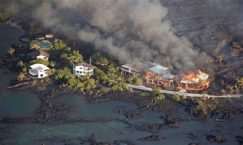 Rio De Lava Destrói Centenas De Casas No Havaí Incluindo A Do Prefeito