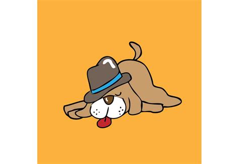 Dog Sleeping Wears Hat Clip Art Clip Art Of Dogs