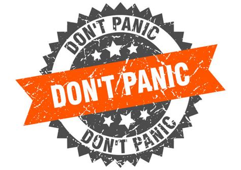 Don T Panic Sticker Stock Photos Pictures And Royalty Free Images Istock