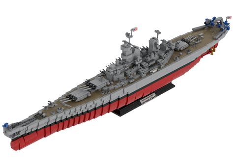 Lego Moc Iowa Class Battleship Uss Missouri Bb 63 By Topaces