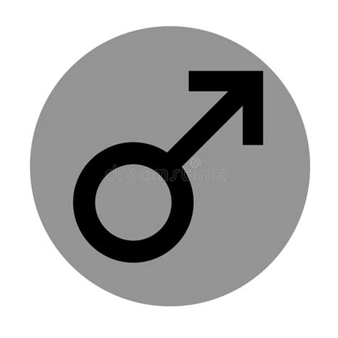 Sex Symbol Símbolo Plano Del Hombre Del Género Símbolo Abstracto