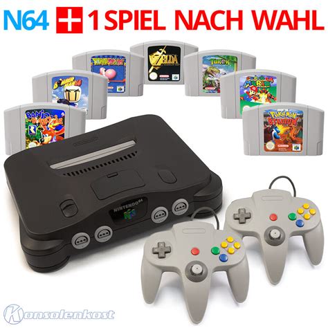 Nintendo 64 Konsole 2 Controller Super Mario Und Zelda