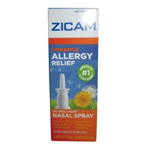 Zicam Powerful Allergy Relief Non Drowsy Liquid Nasal Spray 05 Oz
