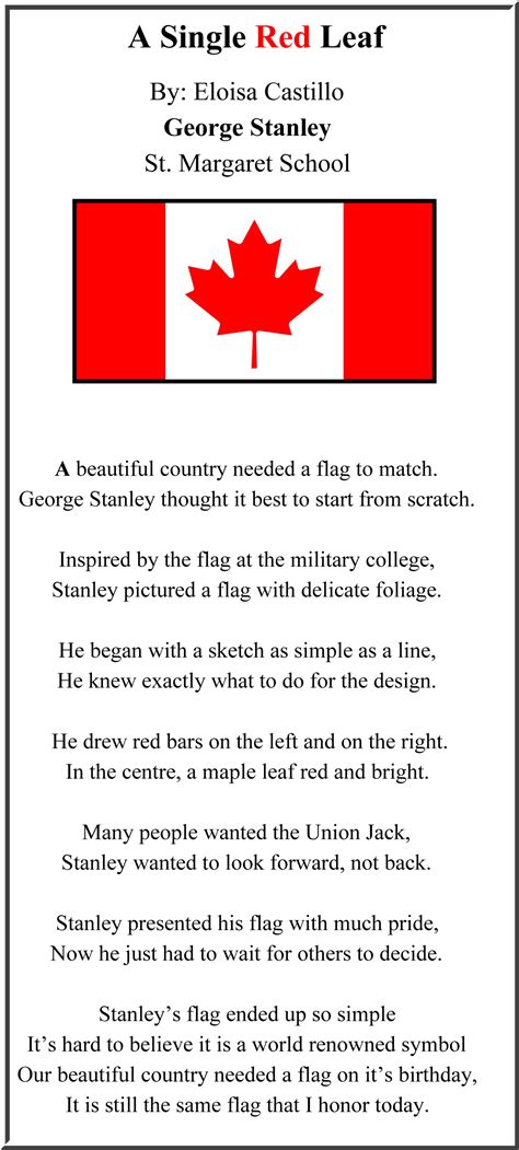 Canada Poems