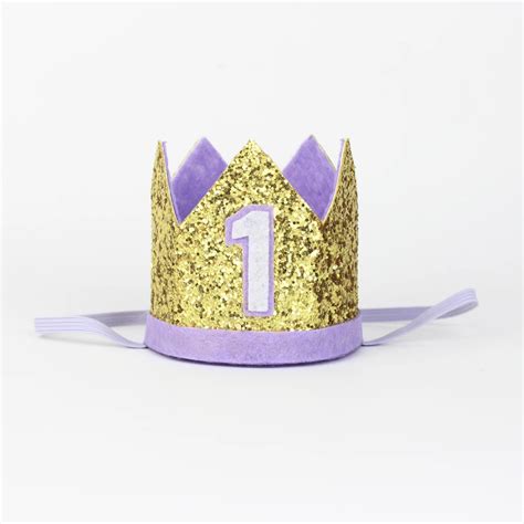 1st Birthday Hat Glitter Hat Girl First Birthday Party Crown Princess