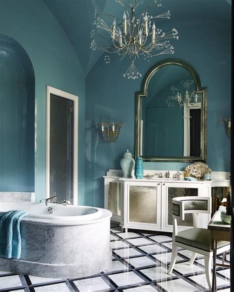 Elle Decor On Instagram “deep Turquoise Is Our New Favorite Shade For