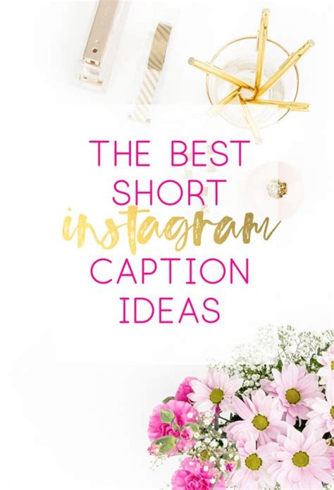 Best Short Instagram Caption Ideas All Crafty Things