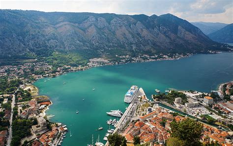 Hd Wallpaper Perast Old Town Of Kotor Bay In Montenegro A Few