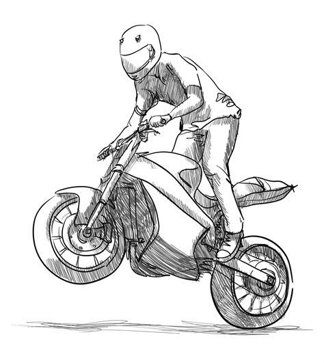 Dibujo de motocicleta para colorear mejores páginas web