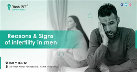 Reasons Signs Of Infertility In Men Yash Ivf