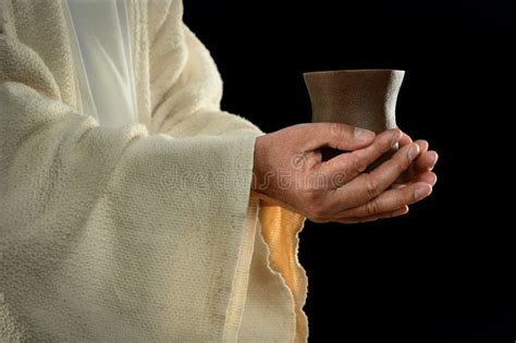 Jesus Hands Holding Cup Stock Image Image Of Communion 27448915