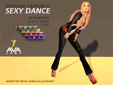 Second Life Marketplace Avajart Animation Sexy Dance Hud 51 Invites 4 Skins 2 Languages