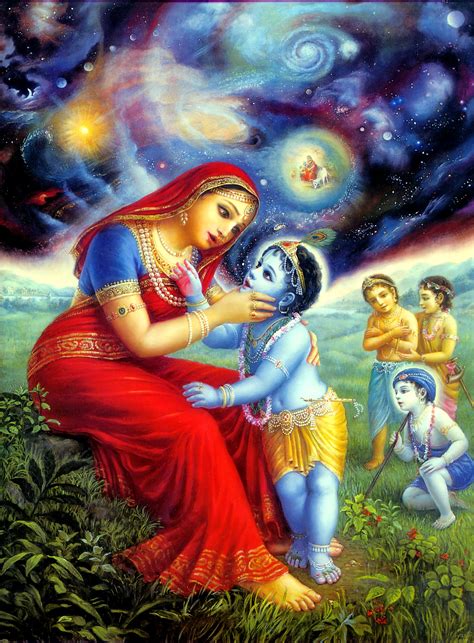 Iskcon Bbt Krishna Opens The Mouth And Shows The Universe Yashodas