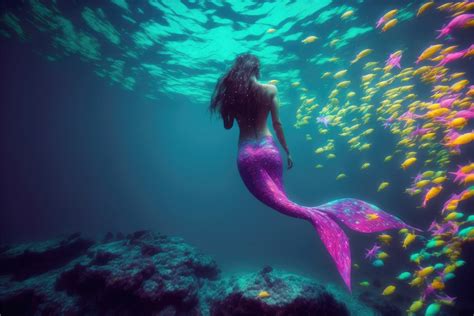 Download Ai Generated Mermaid Merman Royalty Free Stock Illustration