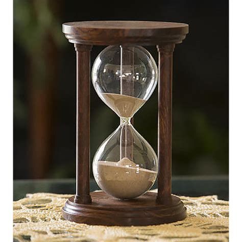 Solid Chechen Wood Hourglass With Smooth Spindles Justhourglasses