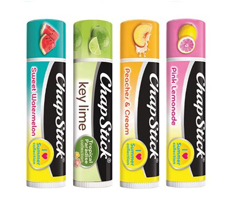 Chapstick Set Of 4 Tropical Summer Collection 0 15 Oz Key Lime