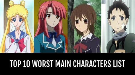 Top 10 Worst Main Characters By Ebookjunkie Anime Pla