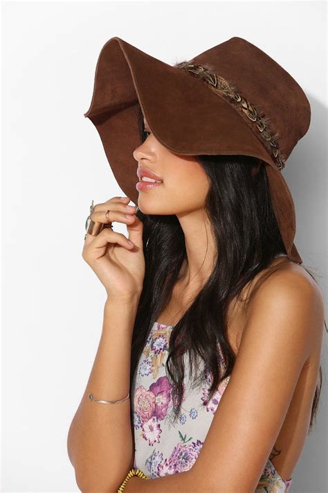 Floppy Wide Brim Suede Panama Hat Summer Hats Fashion Suede Hat