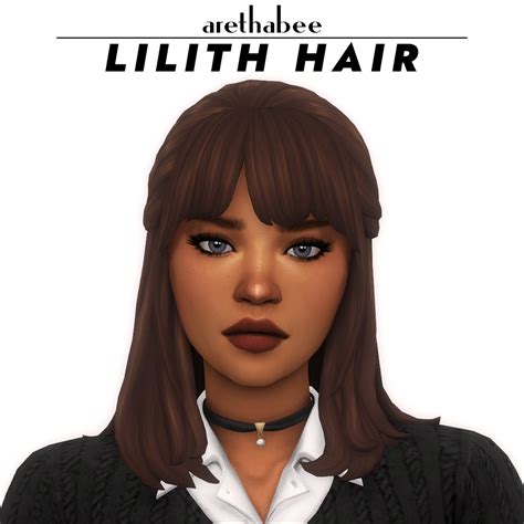 Download Lilith Hair Aretha X Qicc The Sims 4 Mods Curseforge