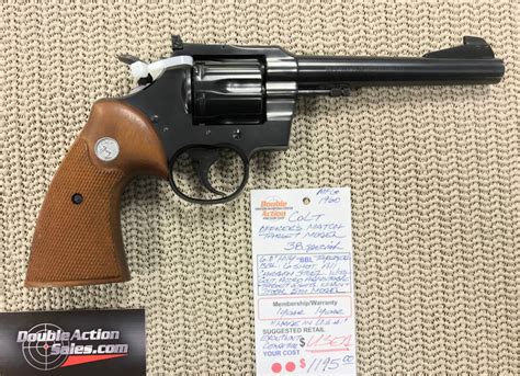 Colt Officers Match Target Model Used Double Action Indoor