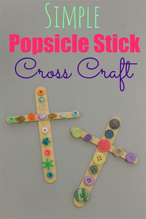 Simple Cross Craft Happy Home Fairy Sunday School Crafts Children