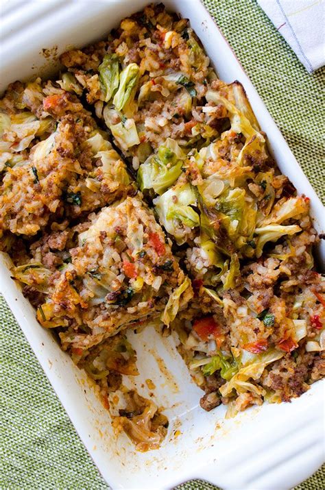 √ Cabbage Casserole With Ground Beef And Rice Slow Cooker Tia Reed
