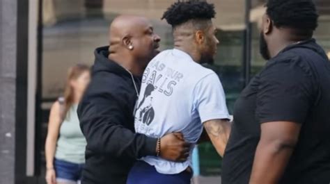 Blueface Seen Punching Chrisean Rocks Dad After Getting Punched In The