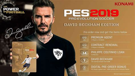 Pes 2019 Edicion David Beckham Games Caxas