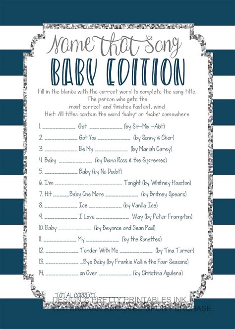 Baby Shower Game Printable Boy Baby Shower Game Baby Shower Etsy