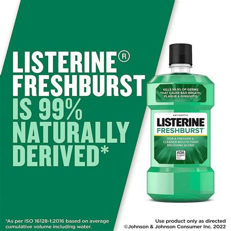 Buy Listerine Freshburst Antiseptic Mouthwash For Bad Breath Kills