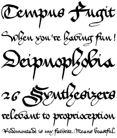 1420 Gothic Script Fonts