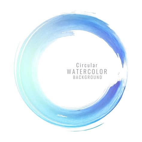 Free Vector Blue Watercolor Circular Background