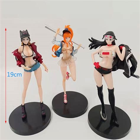 Anime One Piece Nami Boa Hancock Nico Robin Action Figures 19cm Pvc Collection Model Toy