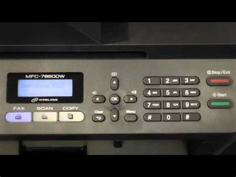 Press to store your machine settings. How to Set Up Wireless for the Brother™ MFC-7860DW Printer ...