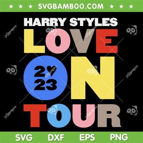 Harry Styles Love On Tour 2023 Svg