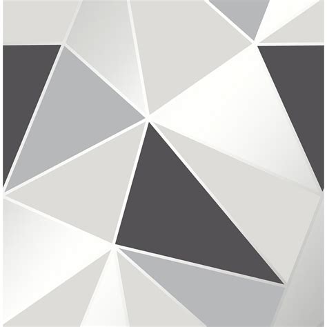 Black And White Geometric Shapes Wallpaper Hkmertq