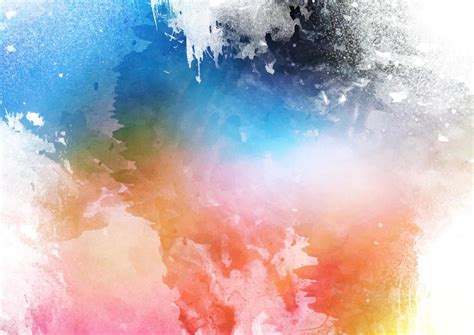 Abstract Watercolor Spot Painted Background Vector Image Bef