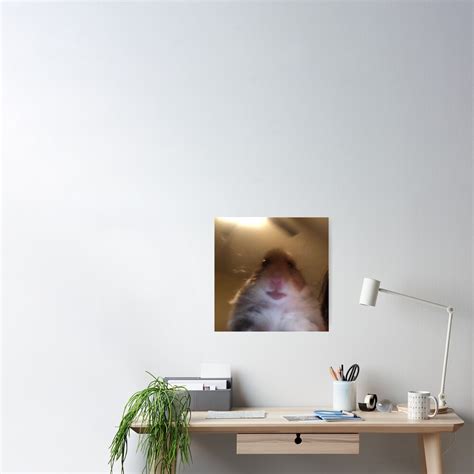 Facetime Hamster Meme Poster For Sale By James Heath Redbubble
